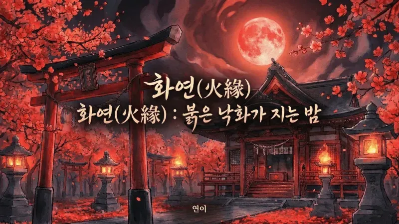 화연(火緣) : 붉은 낙화가 지는 밤 표지