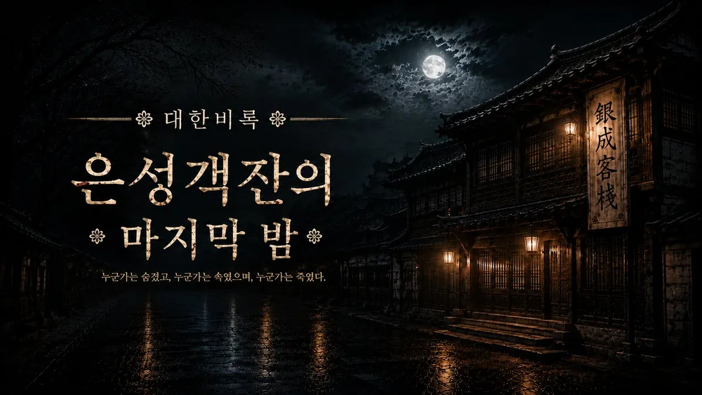 대한비록 :「은성객잔의 마지막 밤」 표지